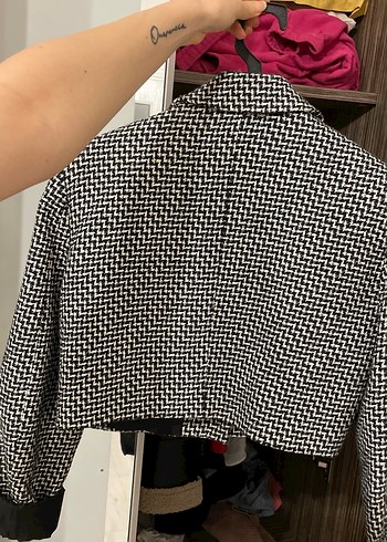 Zara Zebra Desenli Kısa Kadın Ceket