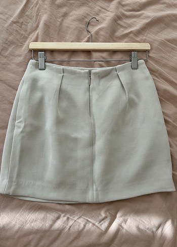 Mango suit- Bej Keten Mini Etek