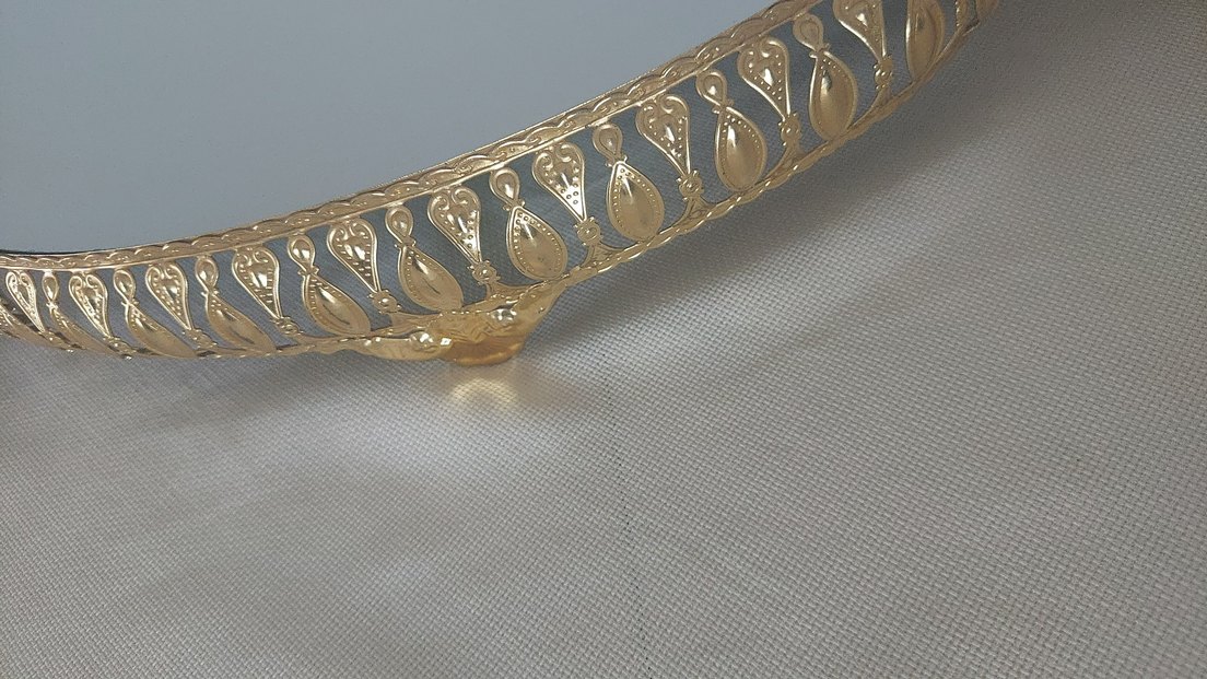 Altın Renkli Parlak Dekoratif Ayna Seti - Görsel 3