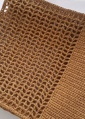 koyu yeşil Örgü Kadın Çanta - Görsel 4