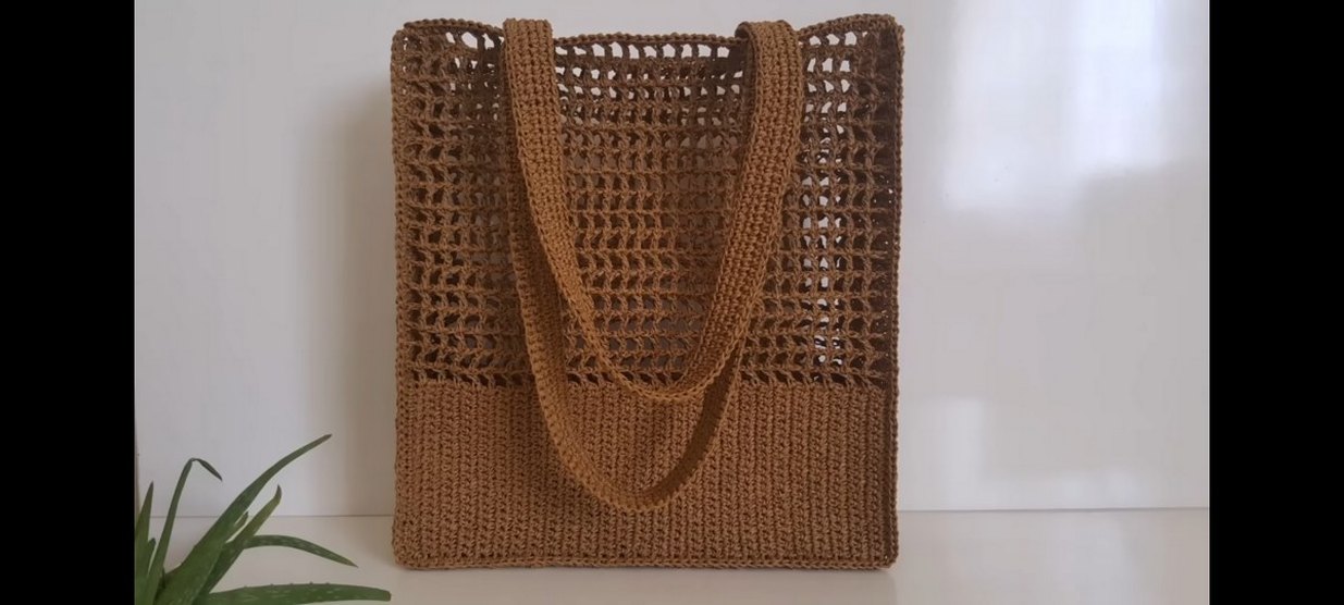 koyu yeşil Örgü Kadın Çanta - Görsel 5