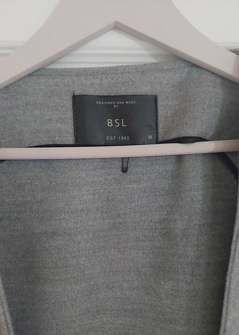 Kemerli Gri Midi Kadın Yelek kaşe - Görsel 7