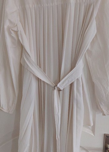 Beyaz Piliseli beyaz, gömlek - Görsel 2