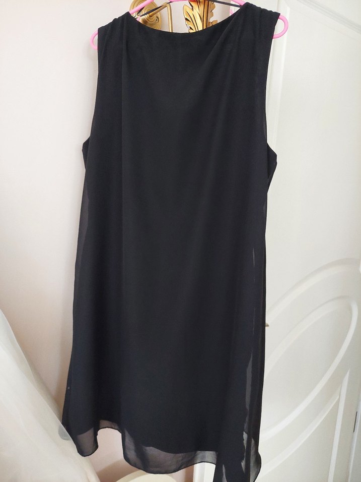 Taş nakış Detaylı Siyah Bohem şık elbise - Görsel 4