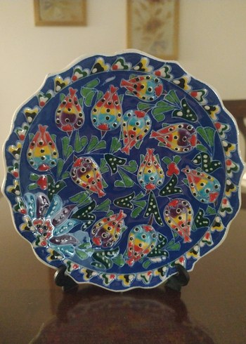 Renkli Çini Tabak