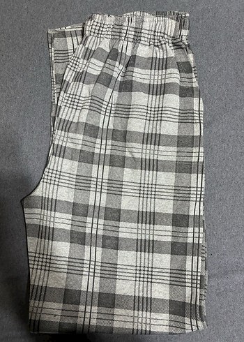 Gri Ekose Desenli Erkek Pijama - Görsel 3