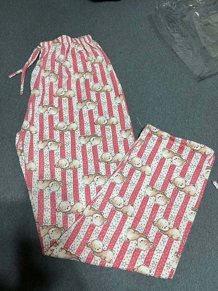 Renkli Baskılı Uzun Kadın Pijama Altı - Görsel 2