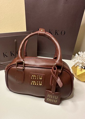 Miu Miu Miu Miu Kahverengi Deri Kadın Çanta
