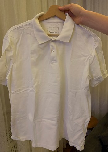 Erkek Beyaz Kısa Kollu Polo Tişört