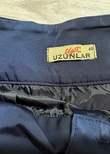 40 Beden Düğmeli Lacivert Uzun Kadın Etek