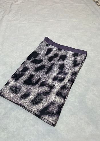 Mor leopar şal