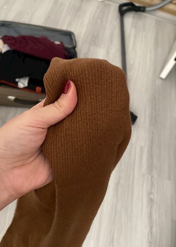 m Beden camel Renk On Fashion triko kazak kahverengi