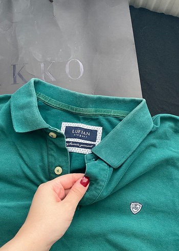 Lufian Yeşil Erkek Polo Tişört