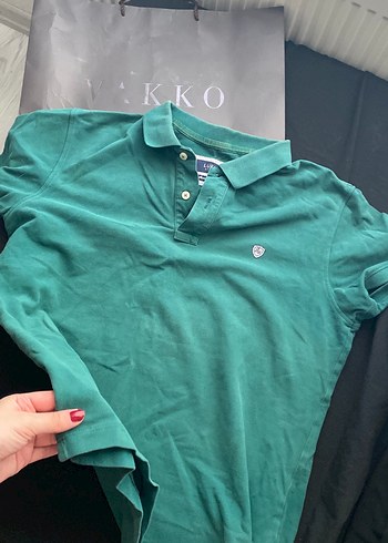s/m Beden Lufian Yeşil Erkek Polo Tişört