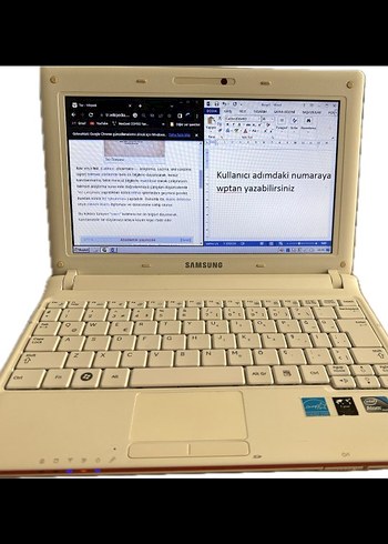 Pembe Samsung Dizüstü Bilgisayar - Görsel 6