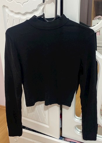 Basic uzun kollu crop kesim body