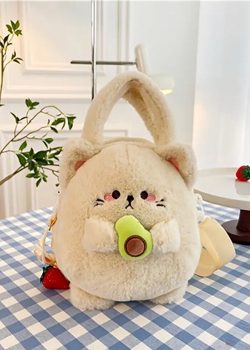 Beden Sevimli Beyaz Peluş Oyuncaklar