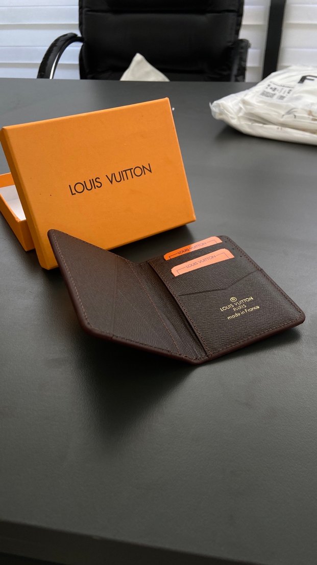 Louis Vuitton Kahverengi Kareli Erkek Cüzdanı - Görsel 2