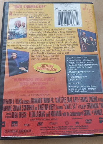  Beden Calle 54 - Fernando Trueba'nın Belgeseli DVD