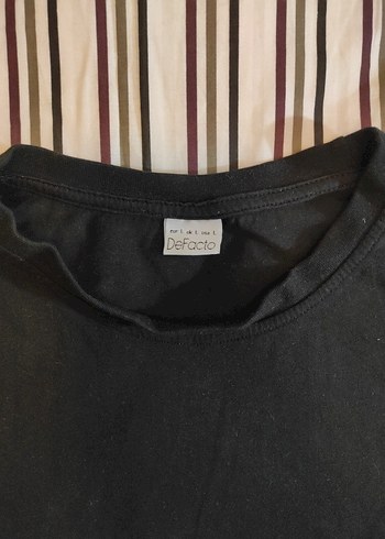 Erkek Siyah Kısa Kollu Basic Tişört DeFacto - Görsel 2