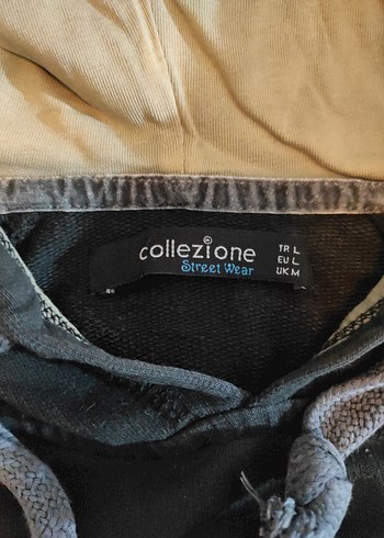 Siyah Kapüşonlu Baskılı Erkek Sweatshirt - Görsel 2