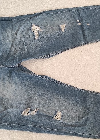 LCW Jeans Gri Bol Kesim Midi Kot Pantolon - Görsel 2