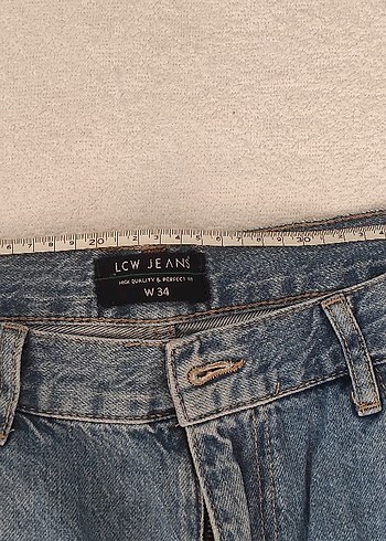 LCW Jeans Gri Bol Kesim Midi Kot Pantolon - Görsel 3