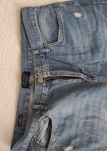 LCW Jeans Gri Bol Kesim Midi Kot Pantolon - Görsel 4