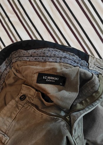 Kemer Detaylı Erkek Kahverengi Kadife  Pantolon - Görsel 2