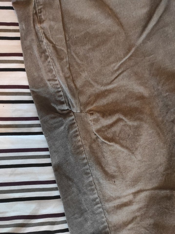 Kemer Detaylı Erkek Kahverengi Kadife  Pantolon - Görsel 3