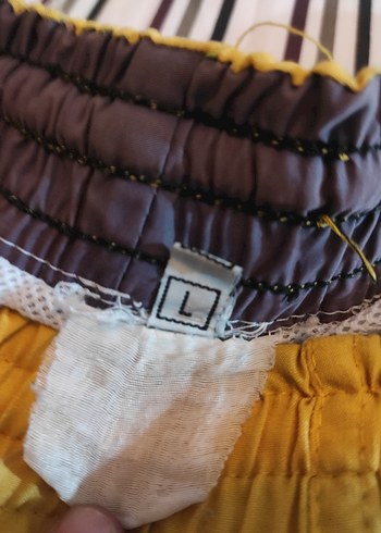 Sarı BOSS Bel Detaylı Mini Erkek Mayo - Görsel 3