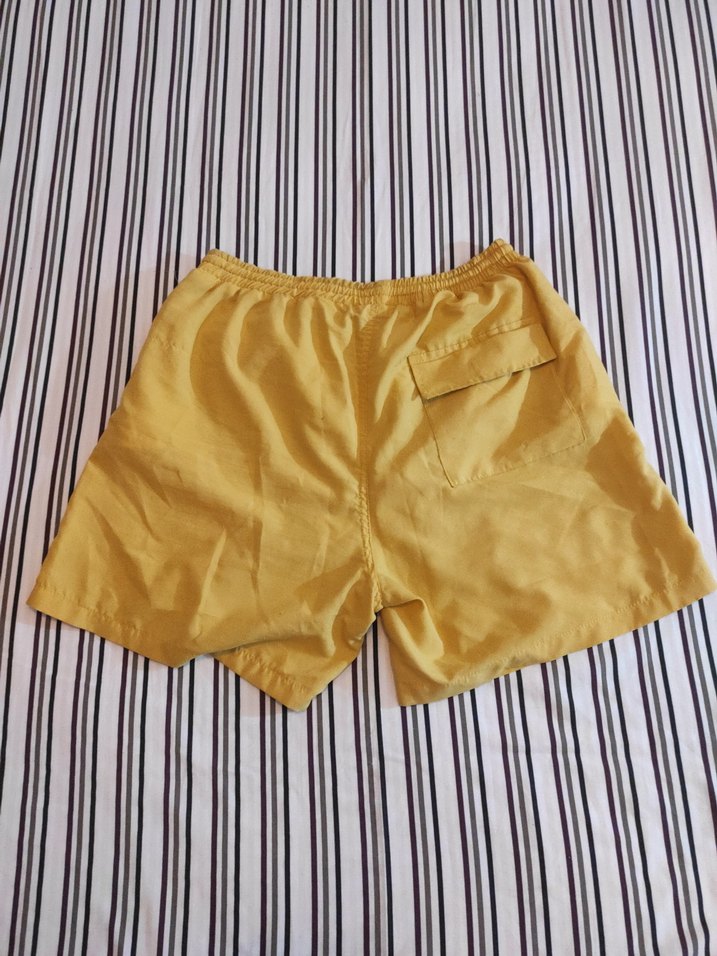 Sarı BOSS Bel Detaylı Mini Erkek Mayo - Görsel 2