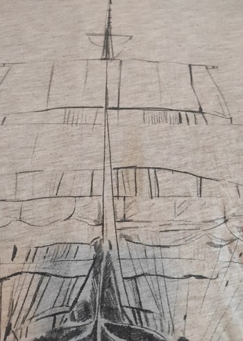 Bohem Tarzı Keten Erkek Tişört - Görsel 3