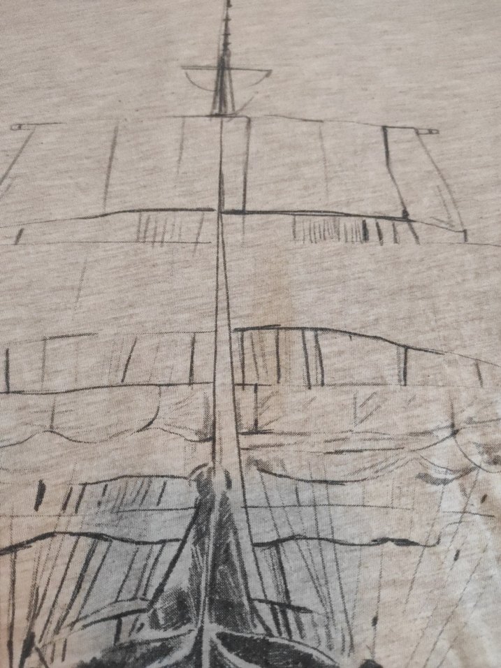 Bohem Tarzı Keten Erkek Tişört - Görsel 3