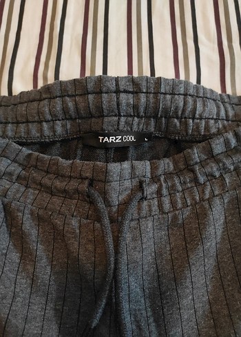 Gri Siyah Pilili Rahat Kesim Erkek Pantolon - Görsel 2