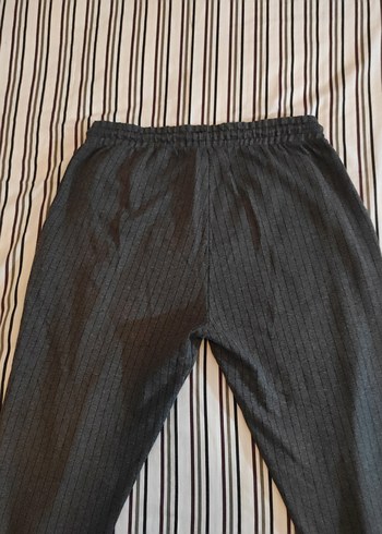 Gri Siyah Pilili Rahat Kesim Erkek Pantolon - Görsel 5