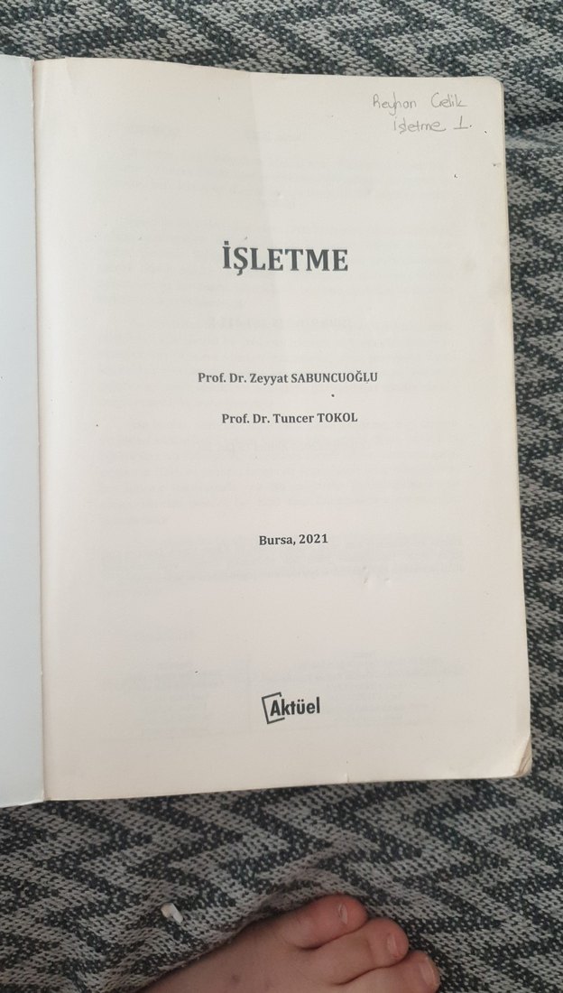 İşletme - Prof. Dr. Zeyyat Sabuncuoğlu, Prof. Dr. Tuncer Tokol - Görsel 2