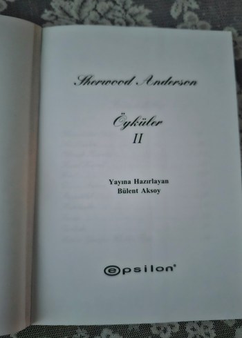  Sherwood Anderson Öyküler 2 - Epsilon