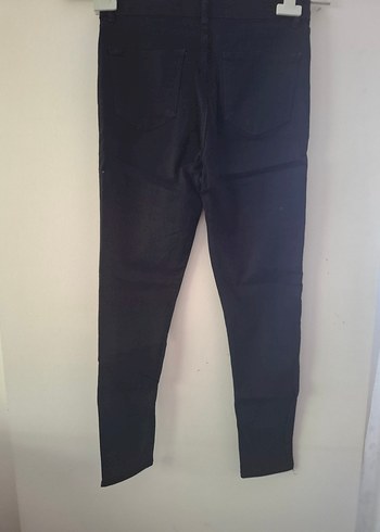 Siyah Kadın Regular Fit Midi Kot Pantolon - Görsel 5