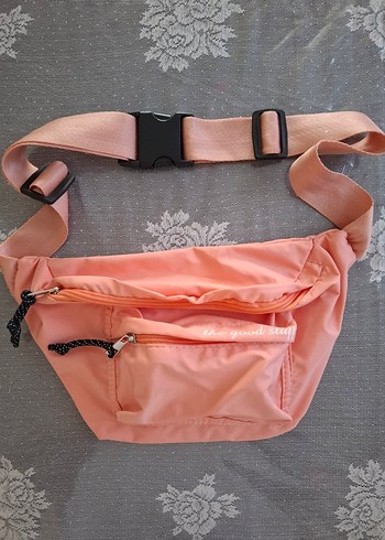 Pembe Kemerli Kadın Bel Çantası