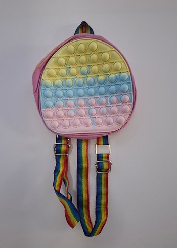  Beden Pastel Renkli Çocuk Okul Çantası Pop It
