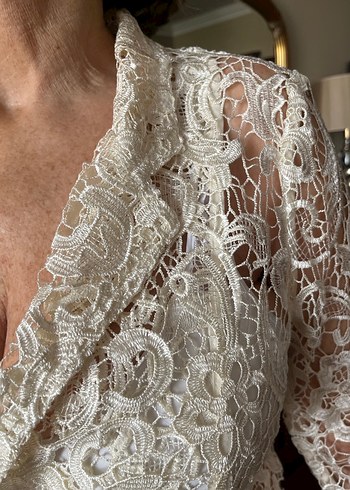 Küpür bej  dantel. İthal ceket. Mihos marka - Görsel 5