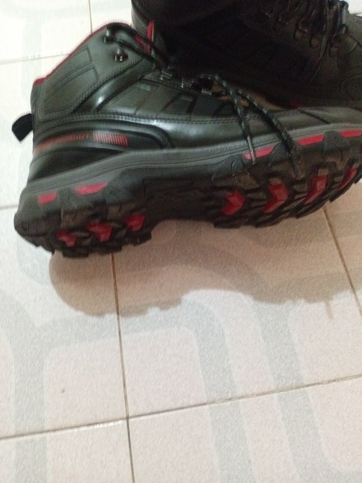 Kırmızı Bağcıklı Erkek Biker Botları - Görsel 3