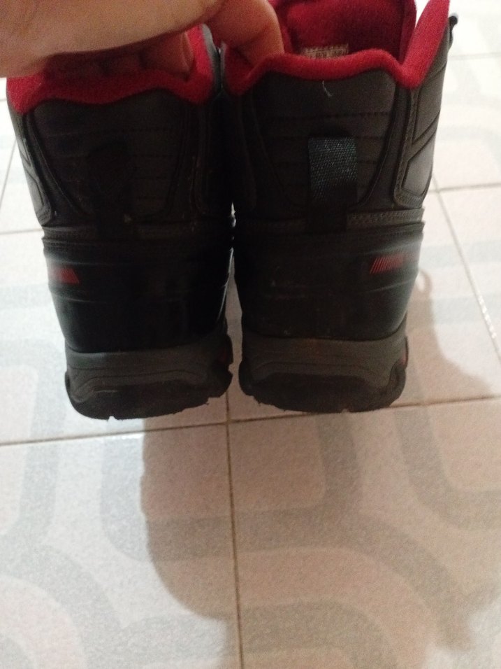 Kırmızı Bağcıklı Erkek Biker Botları - Görsel 2