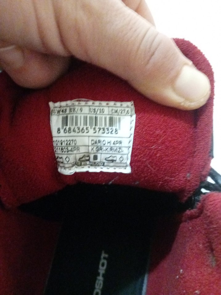 Kırmızı Bağcıklı Erkek Biker Botları - Görsel 5