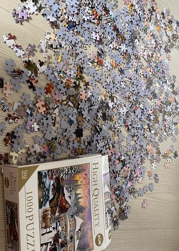 1000 Parçalı Çok Renkli Eksiksiz Parçalı Puzzle - Görsel 4