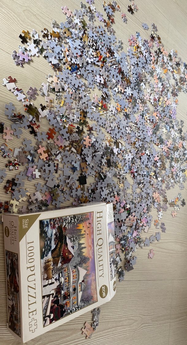 1000 Parçalı Çok Renkli Eksiksiz Parçalı Puzzle - Görsel 4