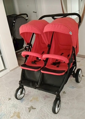 Diğer ikiz Bebek Arabası Kırmızı