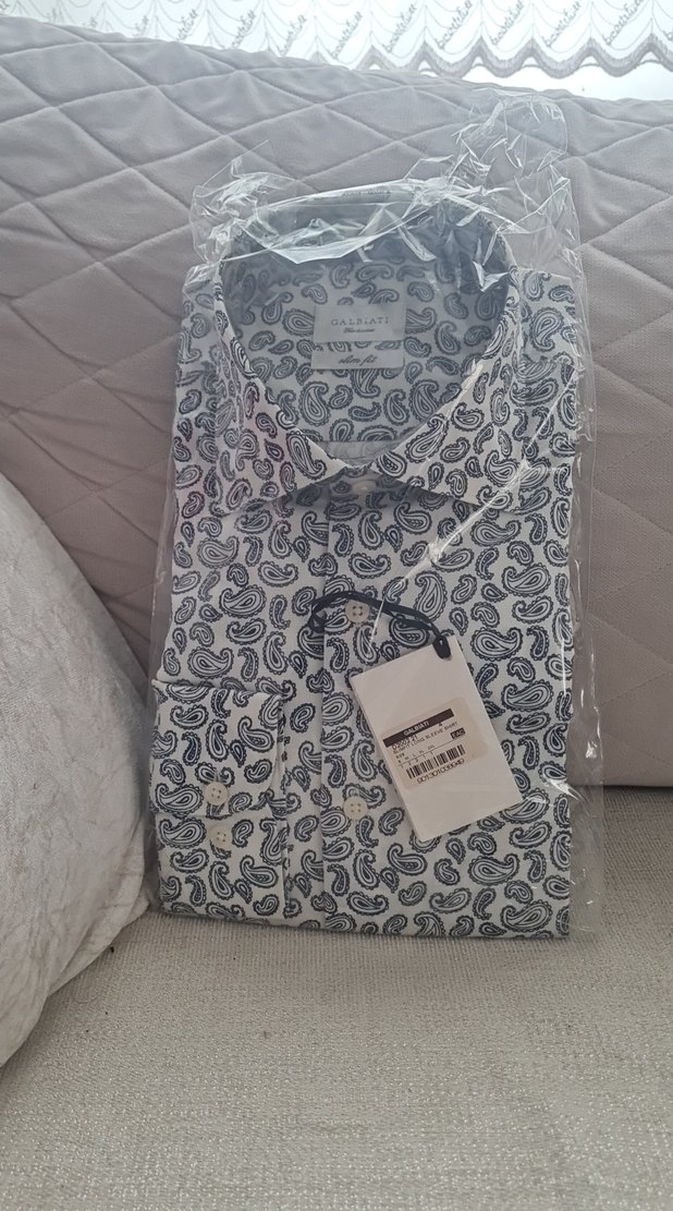 Mavi Desenli Erkek Gömlek - Görsel 2