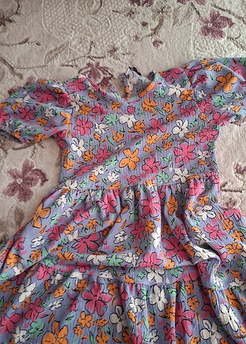 10 Yaş Beden çeşitli Renk Çiçek Desenli Bohem Midi Elbise kız çocuk 9 10 yaş lcw